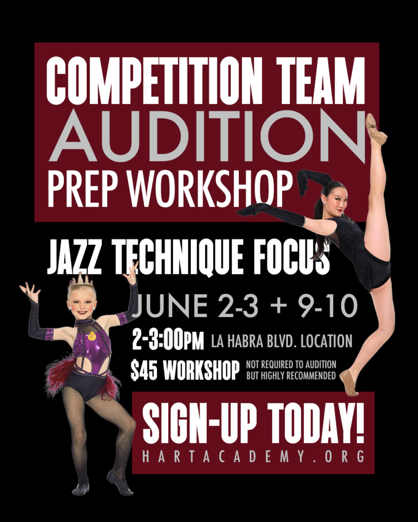 comp team audition prep workshop flyer