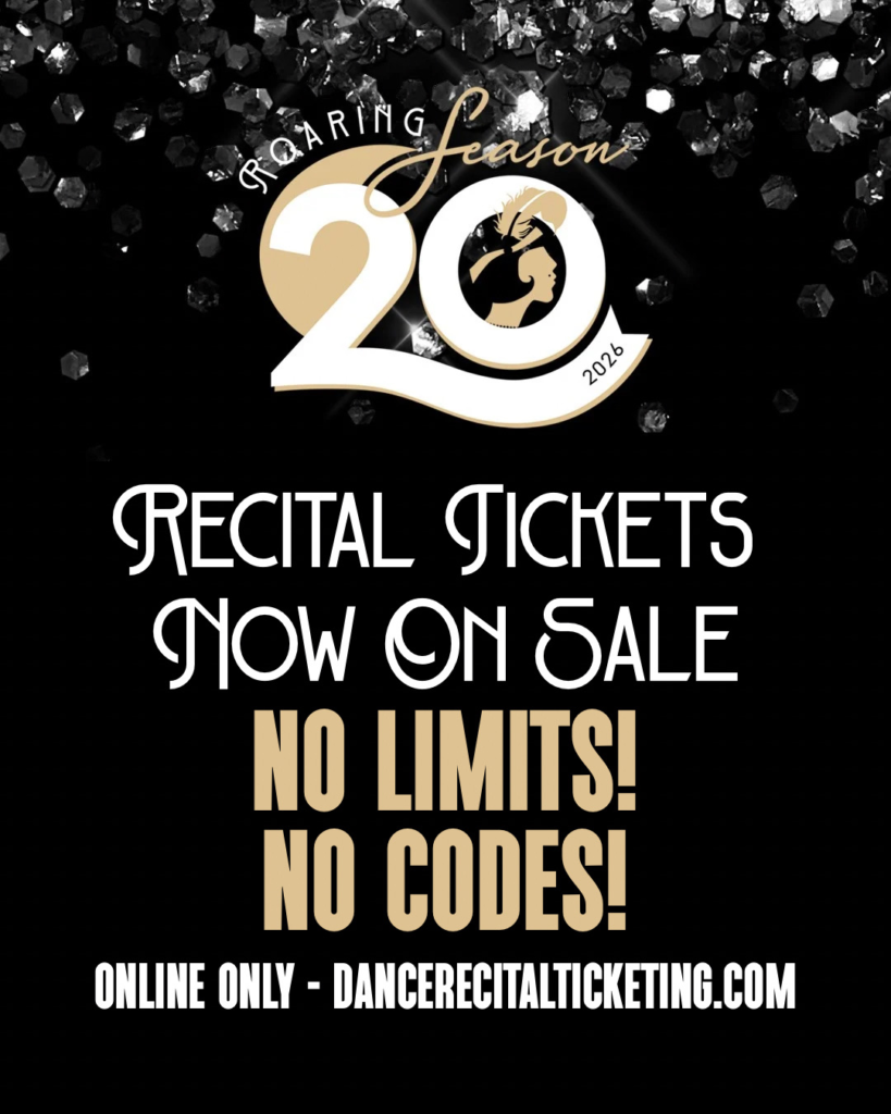 recital tickets annoncement graphic